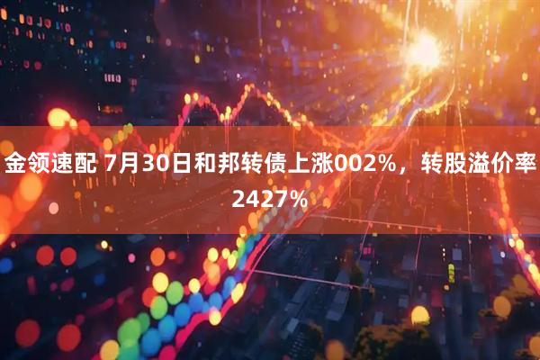 金领速配 7月30日和邦转债上涨002%,转股溢价率2427%