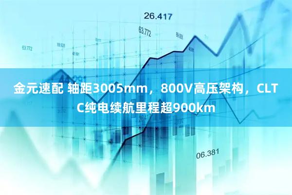 金元速配 轴距3005mm，800V高压架构，CLTC纯电续航里程超900km